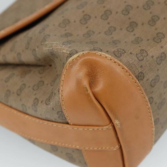 GUCCI Micro GG Supreme Shoulder Bag Pvc Beige Gold - Picture 14 of 16